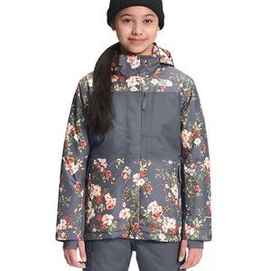 The North Face Girls' Freedom Extreme Insulated Jacket Vanadis Grey AprFs Floral
